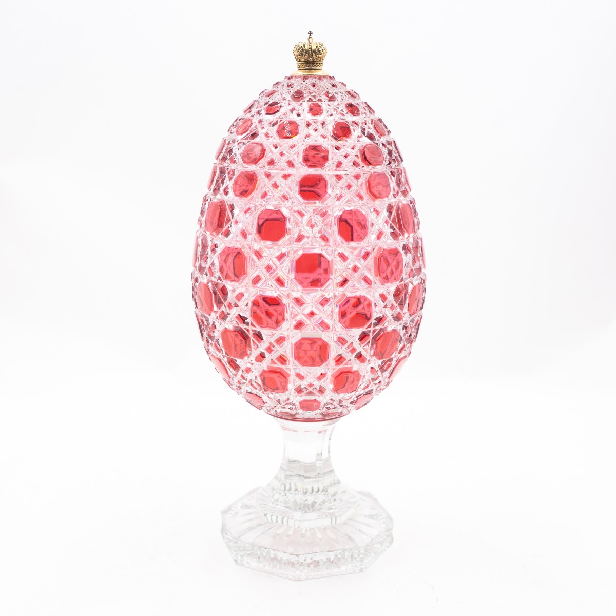 Fabergé, vase/œuf, en cristal, marqué, époque 1900