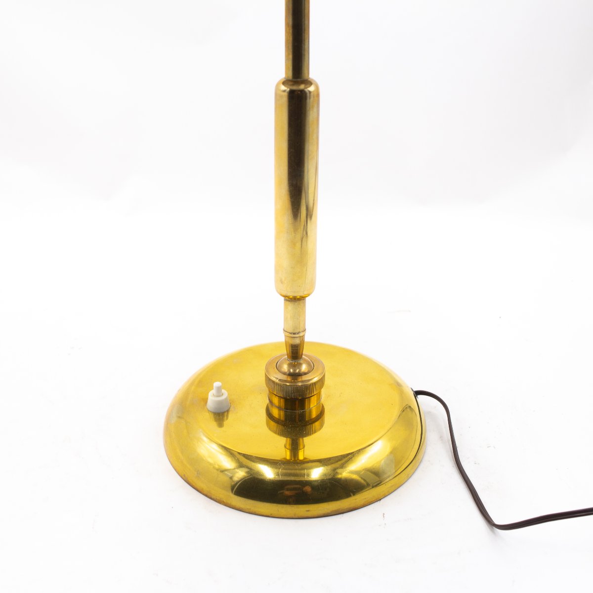 Giovanni Michelucci pour Lariolux, lampe en laiton, années 40-photo-7