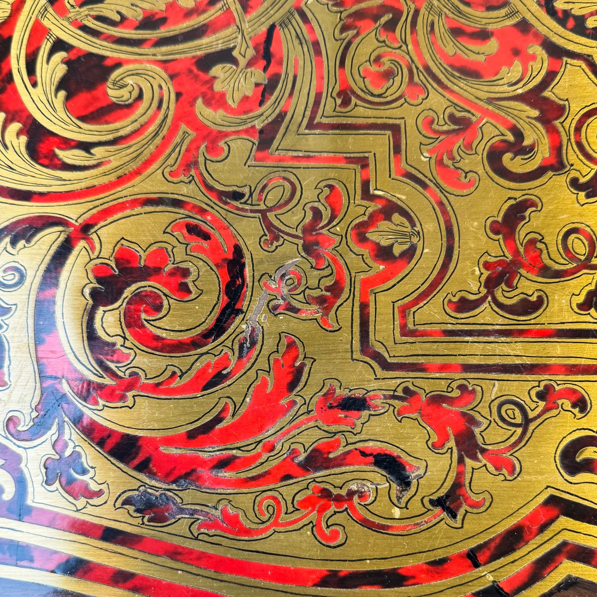 Console de jeu en marqueterie Boulle, XIXe siècle-photo-6