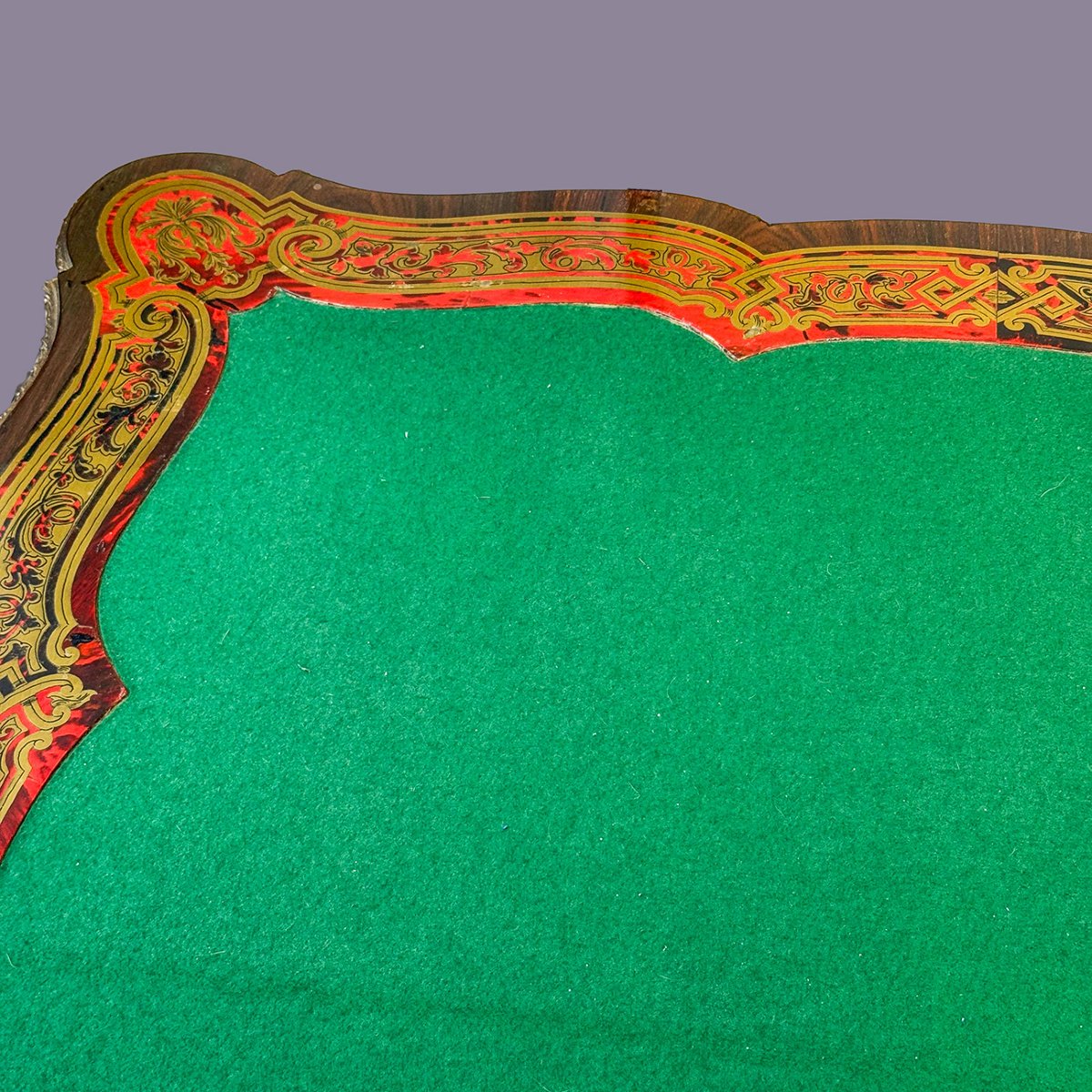 Console de jeu en marqueterie Boulle, XIXe siècle-photo-8