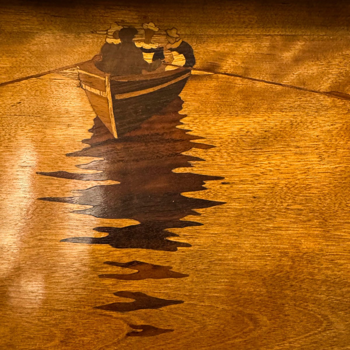 Émile Gallé, ensemble de quatre tables gigognes Art nouveau, début du XXe siècle-photo-1