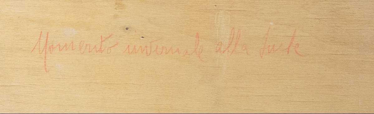 Angelo Abrate, “winter Scene In La Suche -courmayeur”, Oil On Panel, Signed, 1949-photo-1