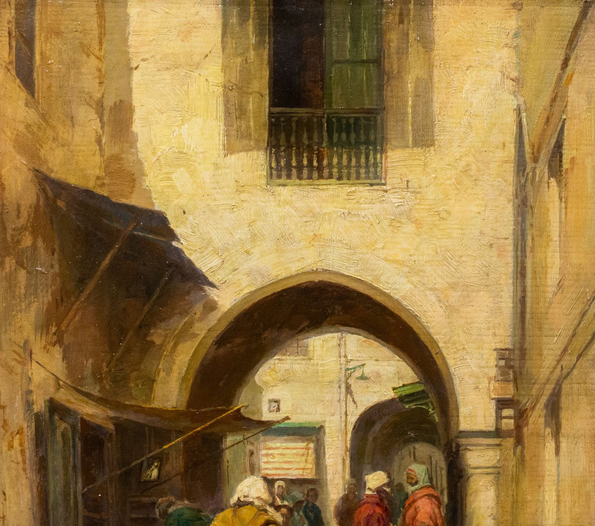 Giuseppe Gheduzzi, “orientalist Scene,” Oil On Panel, Signed, Early 1900s-photo-2