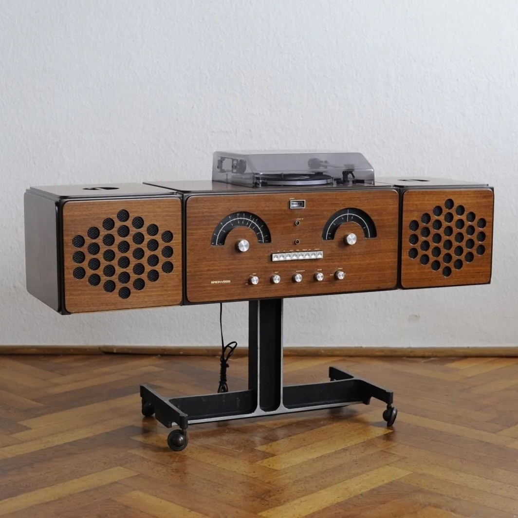 Brionvega « rr126 », radio-phonographe stéréophonique rr126, 1960