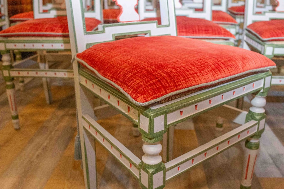 Set Of Six Original Louis XVI Chairs From The 18th Century.-photo-3