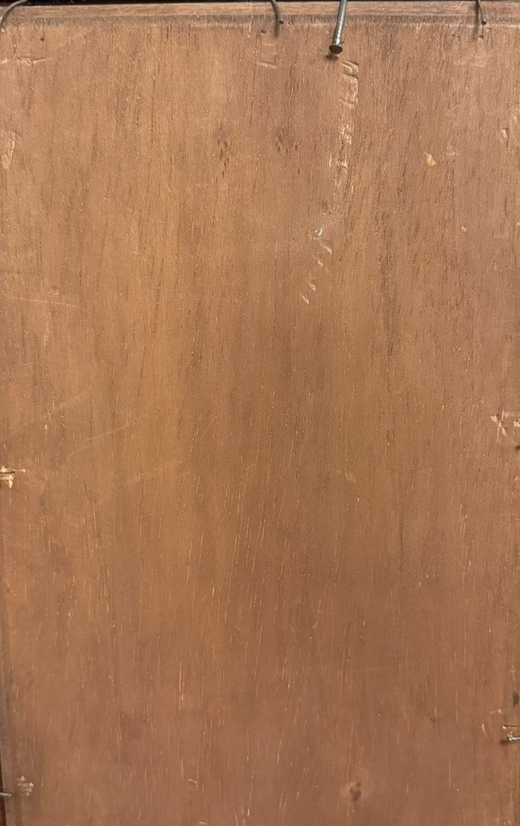 Giuseppe Camino, Oil On Paper, “landscape With Figures,” Signed, 19th Century-photo-4