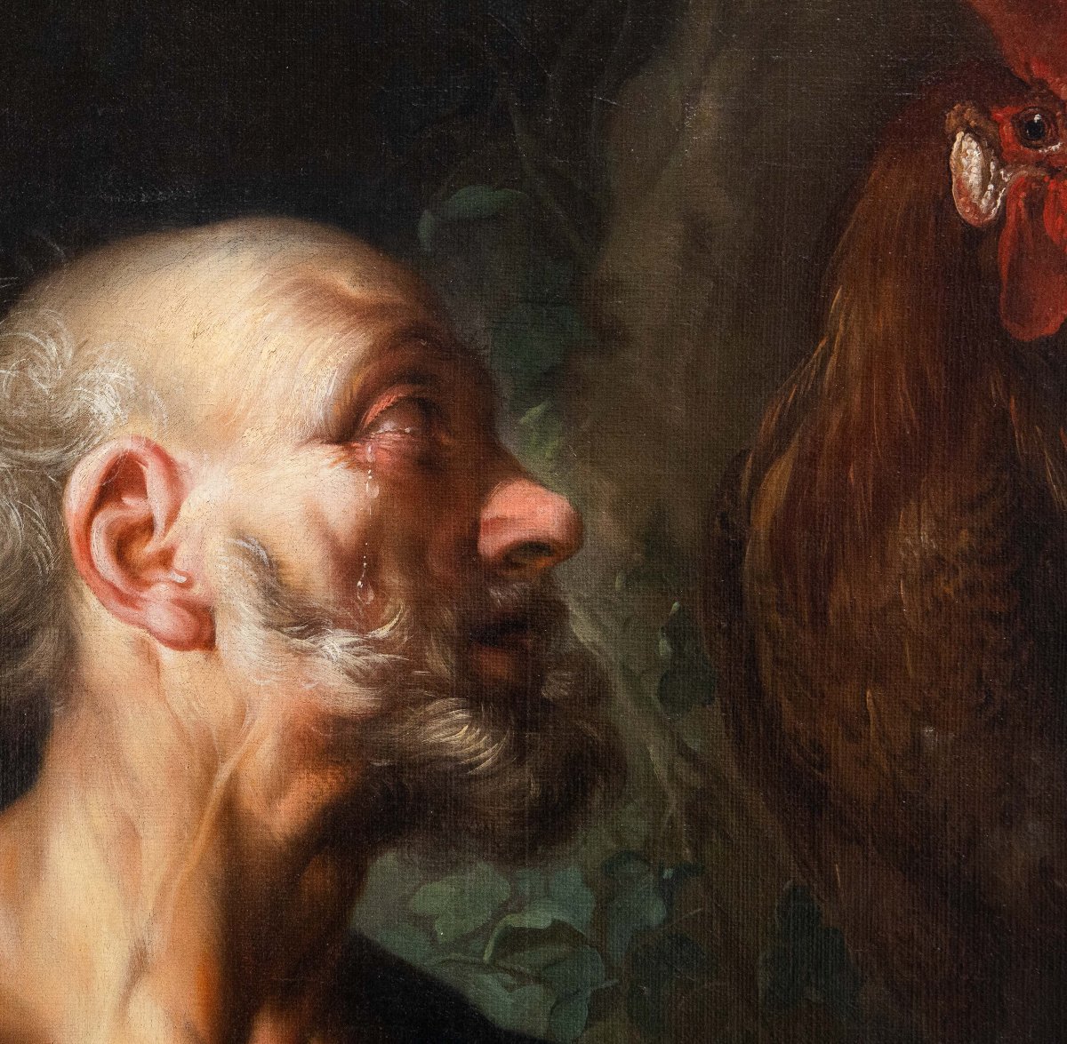 Ignazio Stern, "the Repentance Of Peter," Oil On Canvas, 1721-1722-photo-7