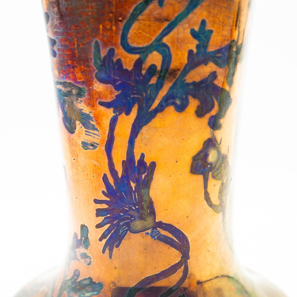 Art Nouveau Vase – J. Massier Fils, Vallauris France, Ca. 1890–1910-photo-7