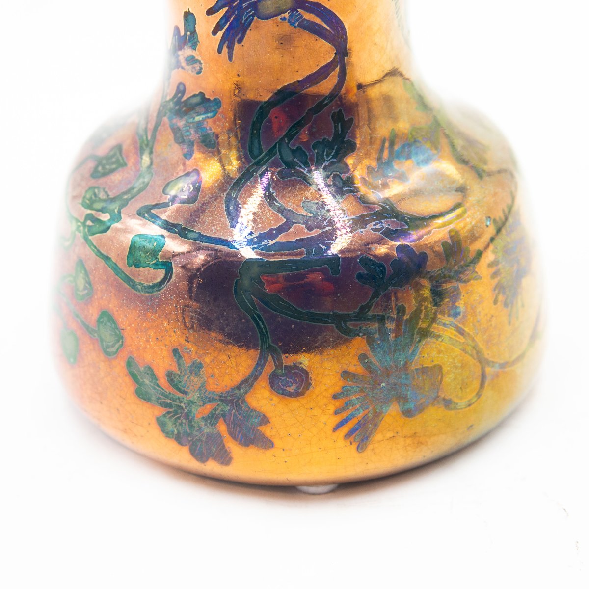 Art Nouveau Vase – J. Massier Fils, Vallauris France, Ca. 1890–1910-photo-8