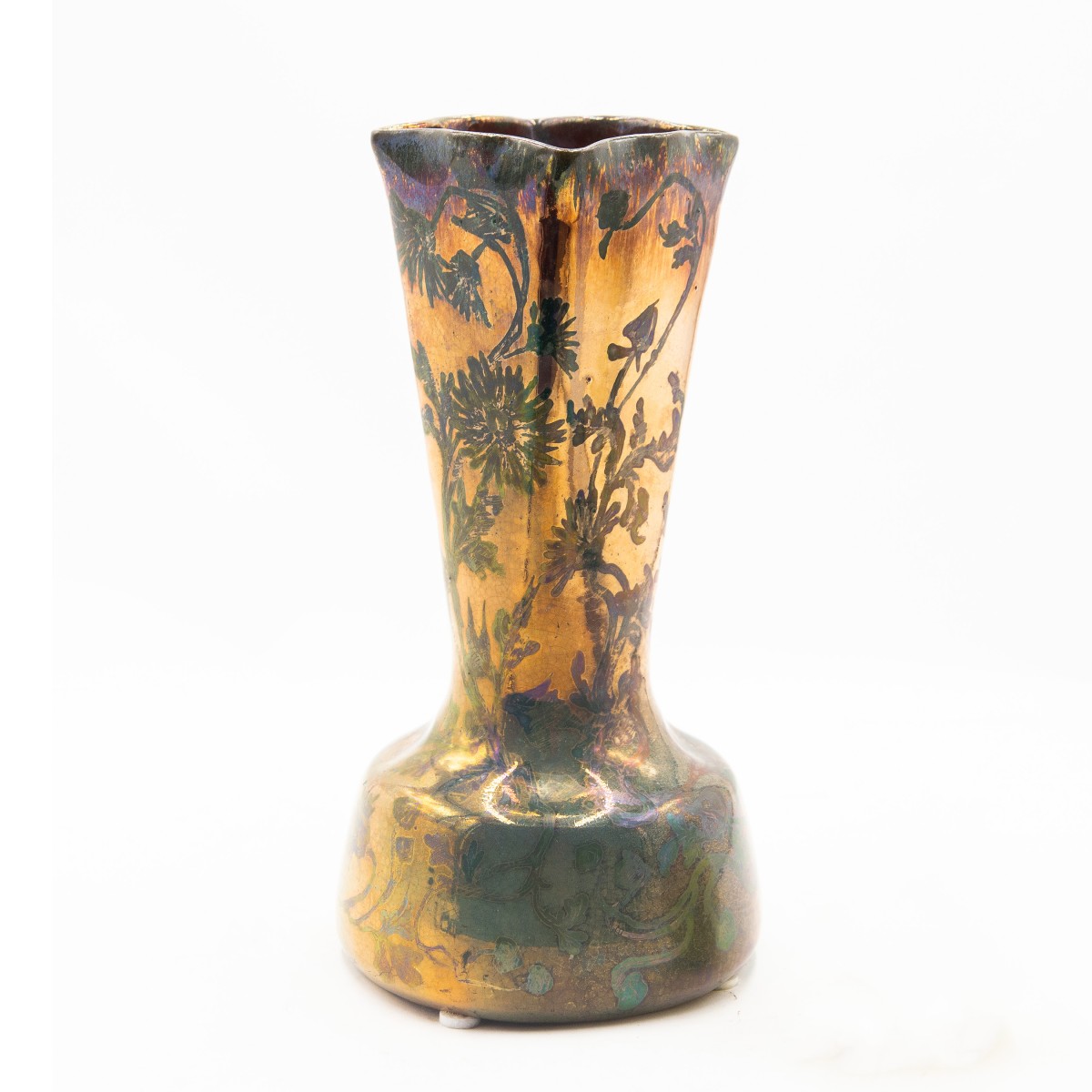 Art Nouveau Vase – J. Massier Fils, Vallauris France, Ca. 1890–1910