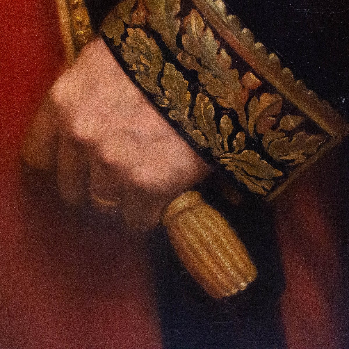 Eugène Laville, « Portrait du général Barral », signé, huile sur toile, Salon de 1869-photo-4