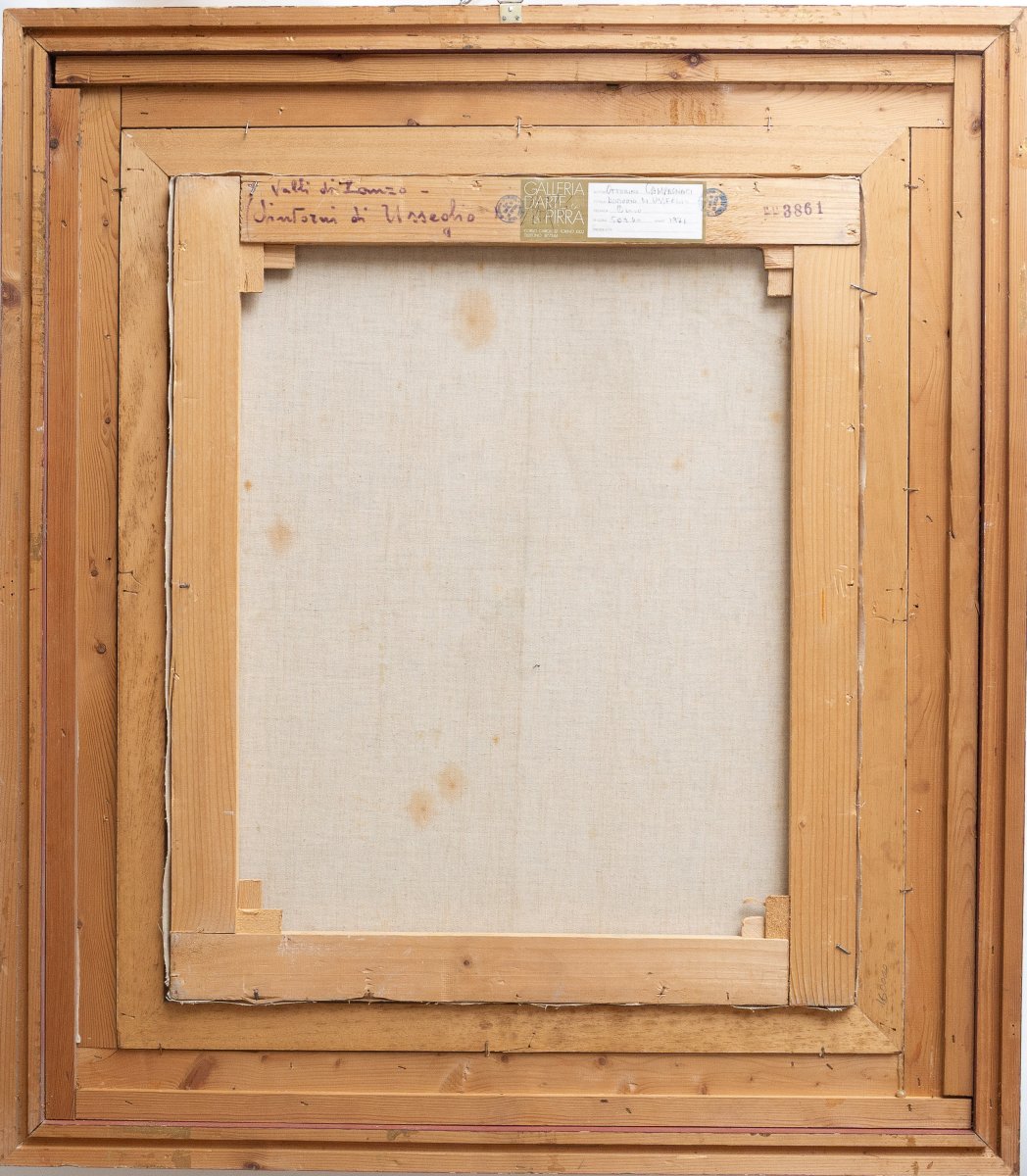 Ottorino Campagnari, “in The Vicinity Of Usseglio,” Oil On Canvas, 20th Century-photo-4