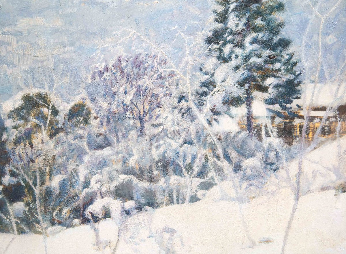 Ottorino Campagnari, “val Di Susa,” Oil On Panel, Signed, 20th Century-photo-4