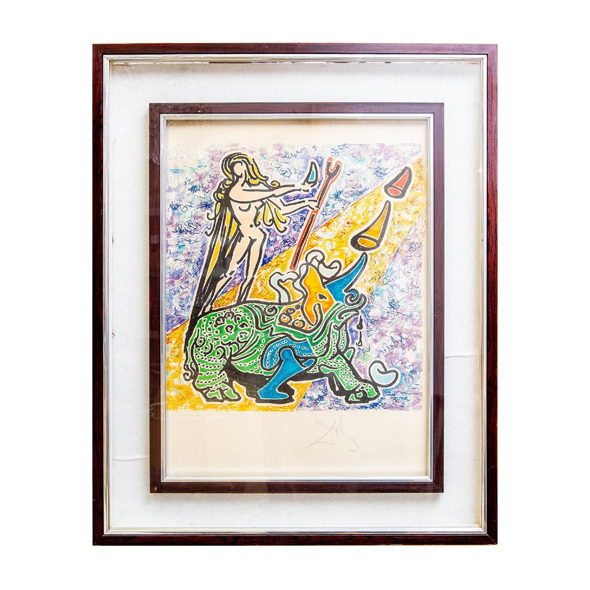 Salvador DALI, « La Vierge et le rhinocéros », signé, éd. 250 -photo-2