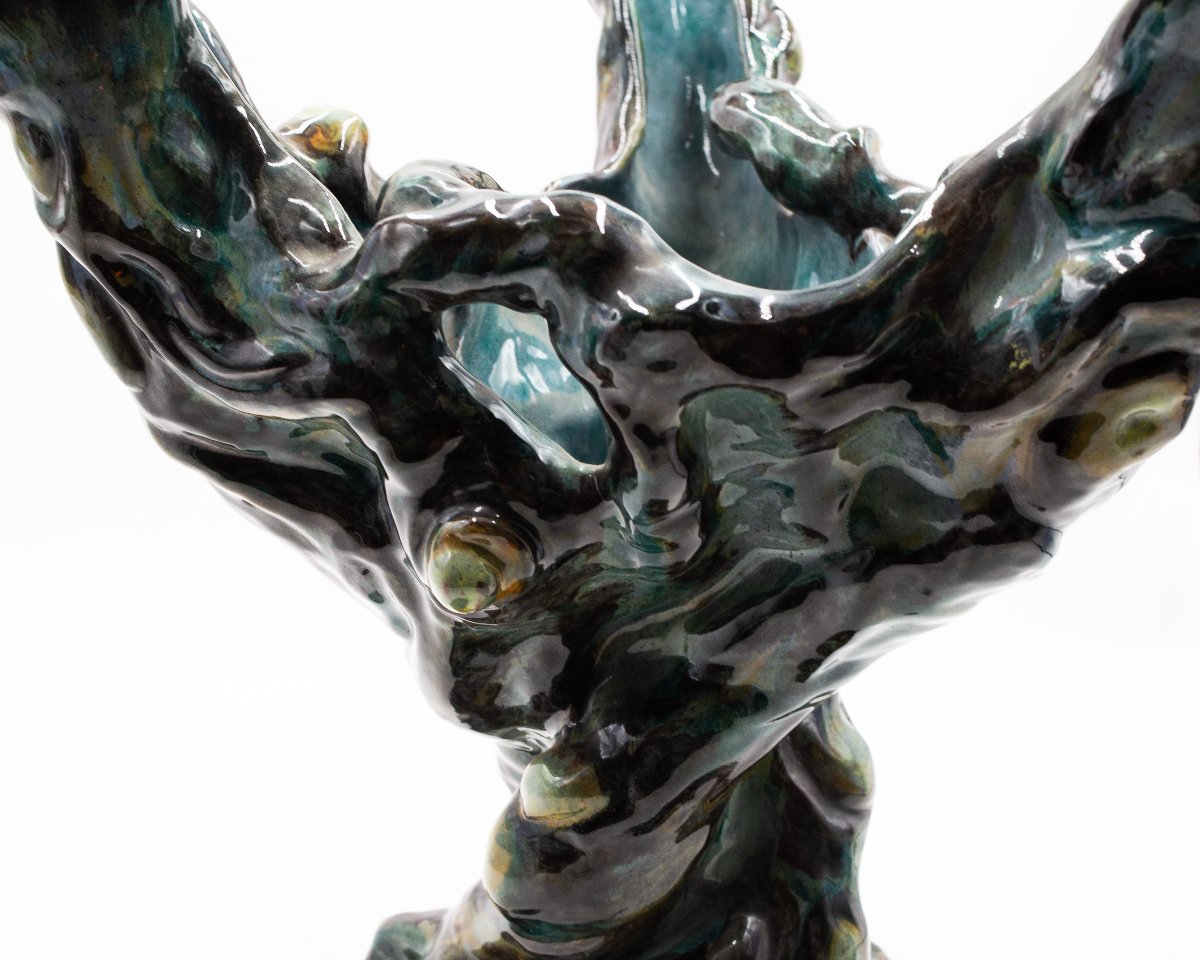 Table basse en céramique, Italie, années 1950-photo-3