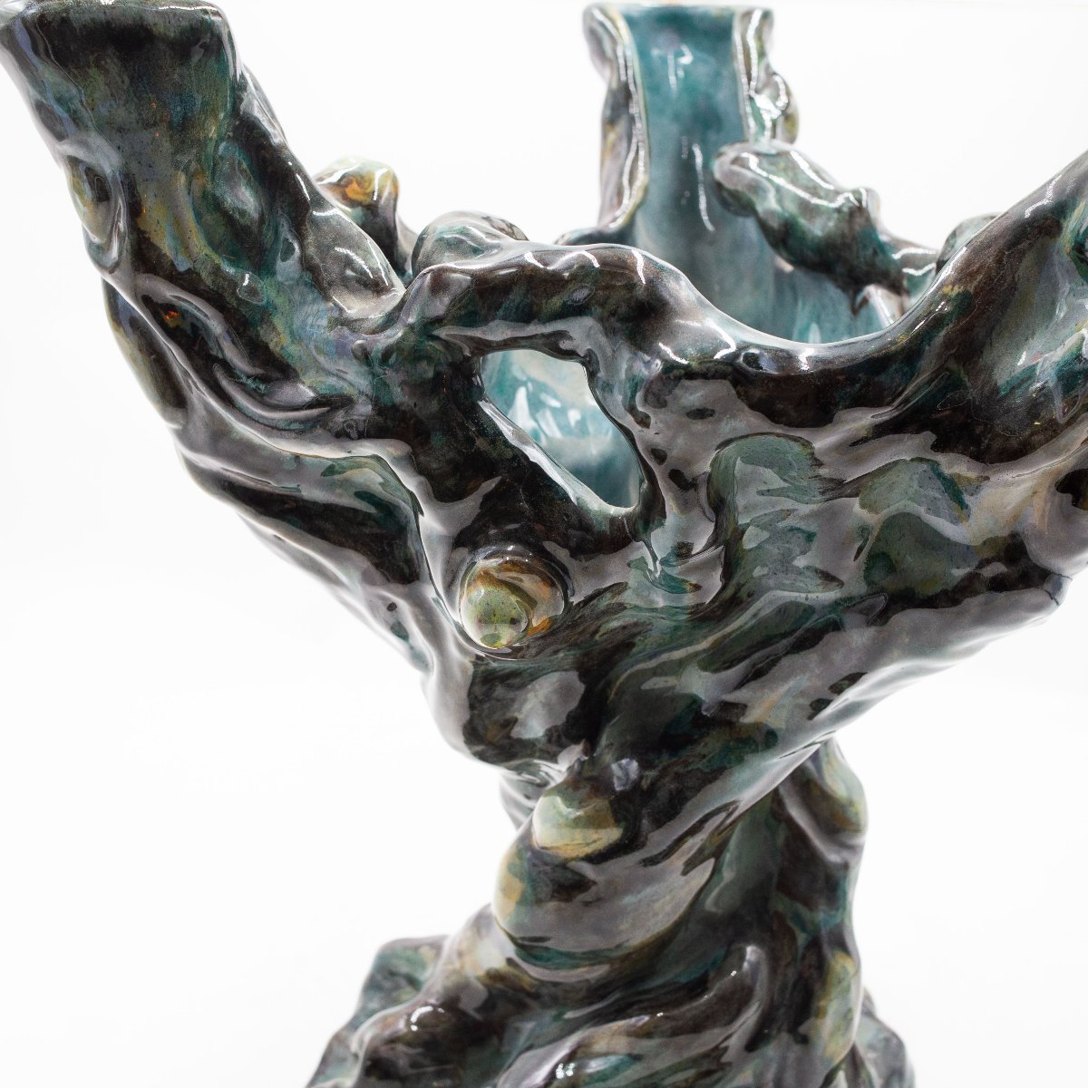 Table basse en céramique, Italie, années 1950-photo-4