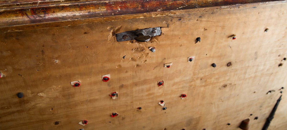 Coffre frioulan peint, fin du XVIIIe – début du XIXe siècle-photo-6