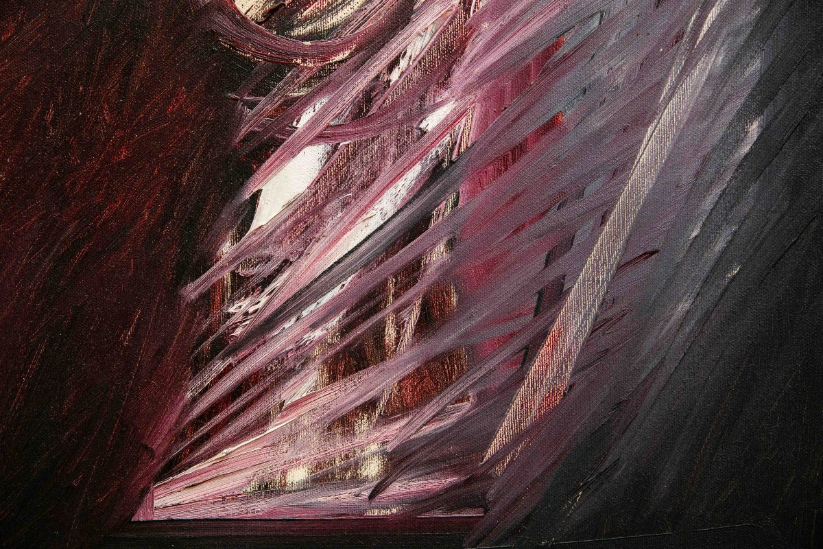 Piero Ruggeri, « Figura », huile sur toile, signée, XXe siècle-photo-5