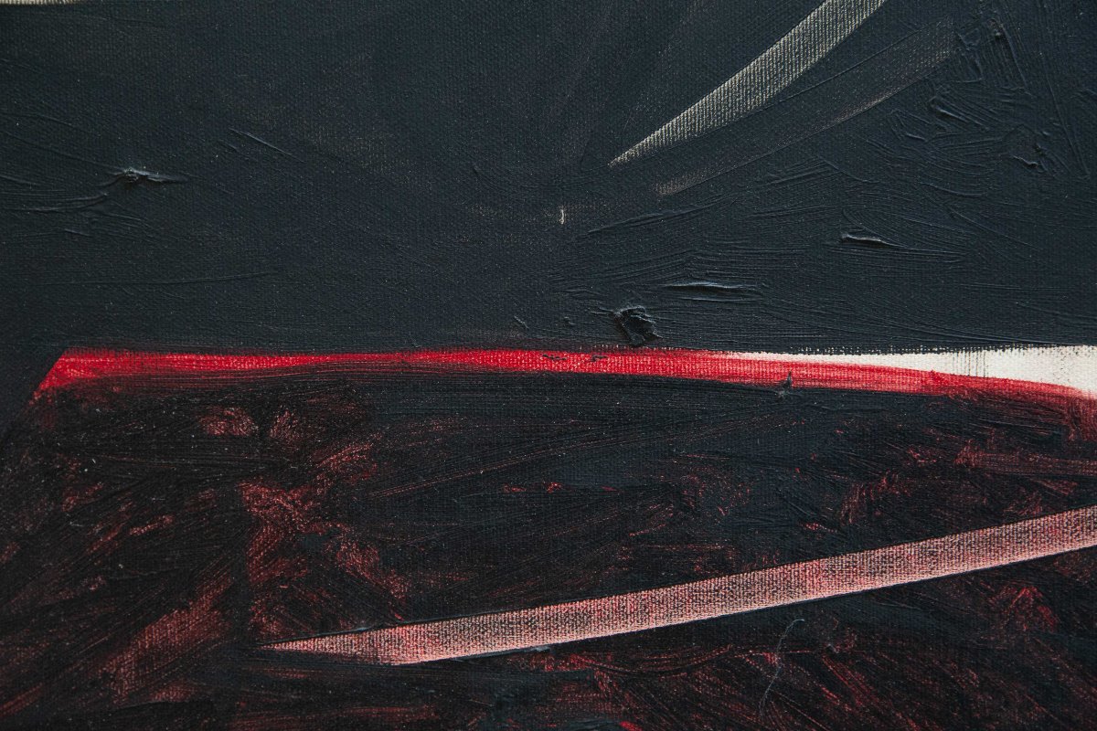 Piero Ruggeri, « Figura », huile sur toile, signée, XXe siècle-photo-7