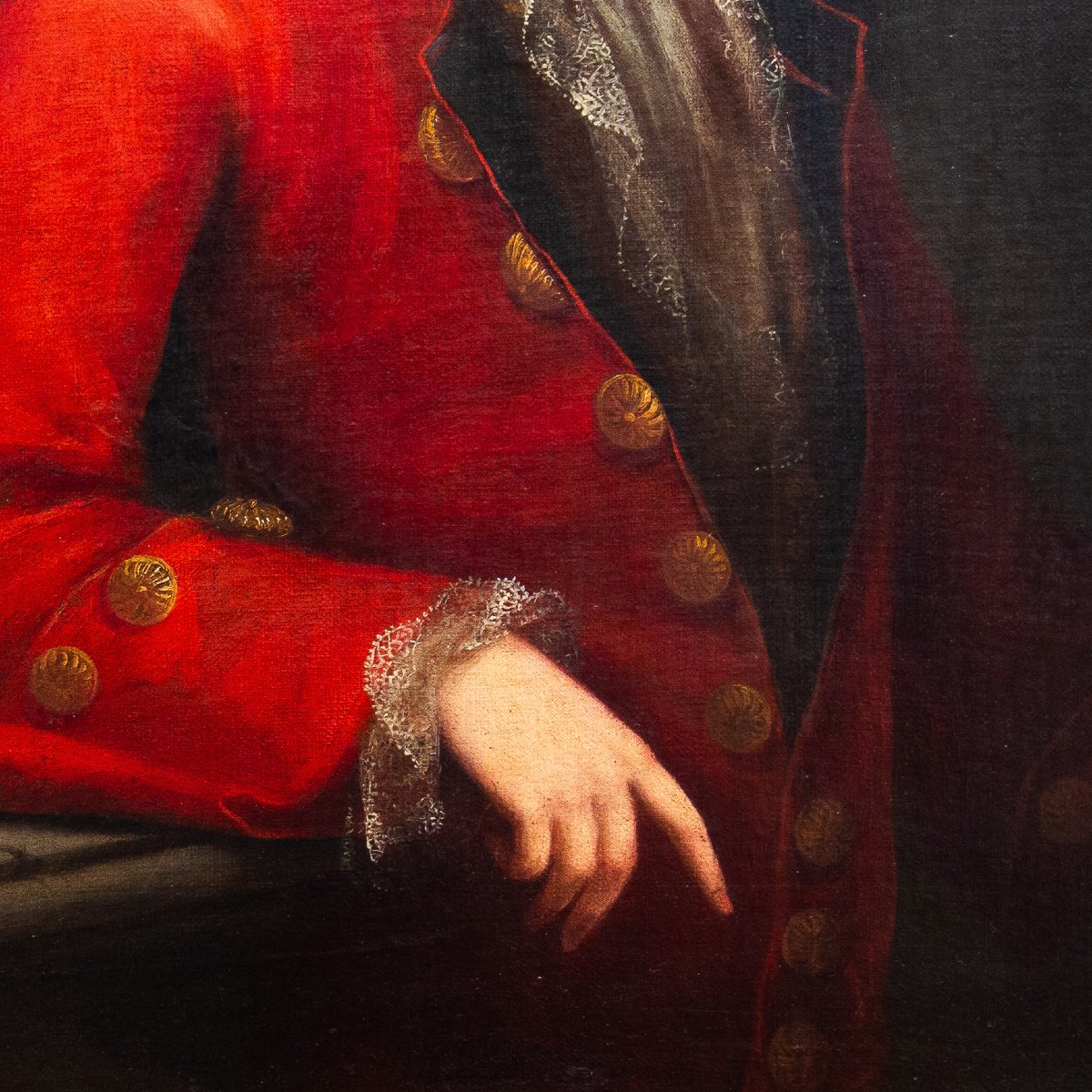 Emanuele Amedeo Filippo Of Savoy, Oil On Canvas, 18th Century-photo-2