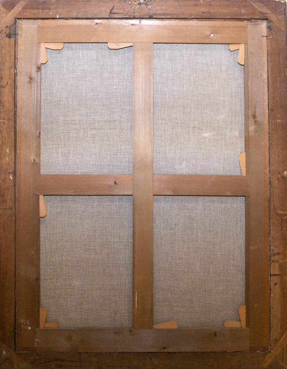 Portrait d'une noble piémontaise, huile sur toile, XVIIIe siècle  -photo-4