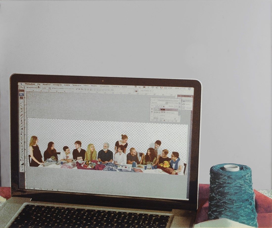 Michelangelo PISTOLETTO - « Prima scena », 2009 - Sérigraphie sur plaque d'acier, éd. 300