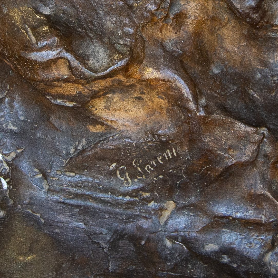 Gabriele Parente, Female Figure, Bronze, 19th Century-photo-8