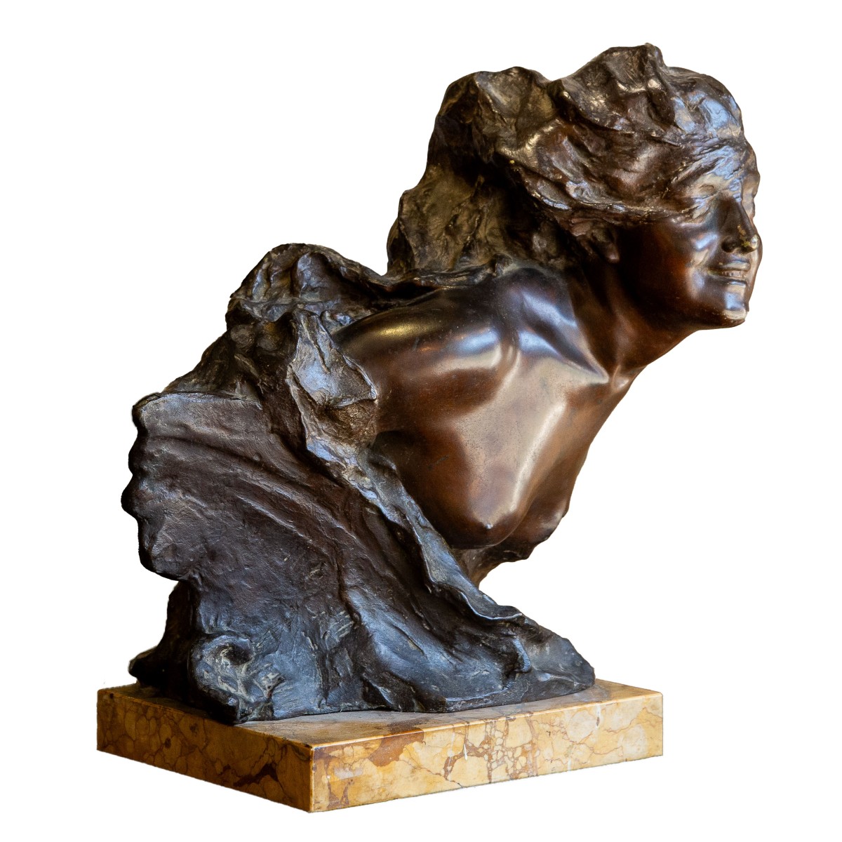 Gabriele Parente, Female Figure, Bronze, 19th Century