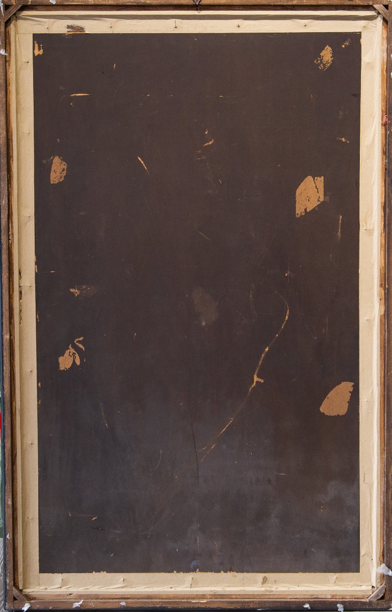 Roger Durieu, Nu féminin, huile sur bois, XXe siècle-photo-3