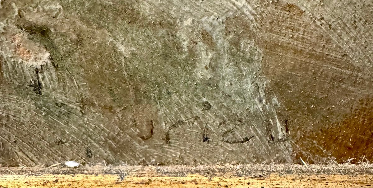 Roger Durieu, Nu féminin, huile sur bois, XXe siècle-photo-4