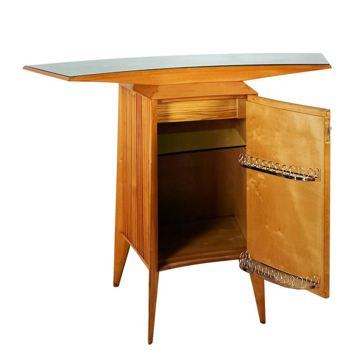 Vintage Bar Corner With Shelf - Cappelletti Camagni E Porro, Cantù, 1950s-photo-3