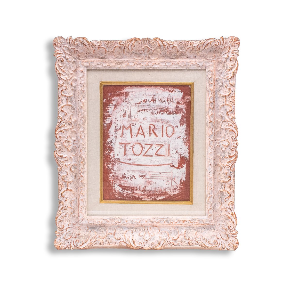 Mario Tozzi, « La Signature », huile sur toile, XXe siècle-photo-2