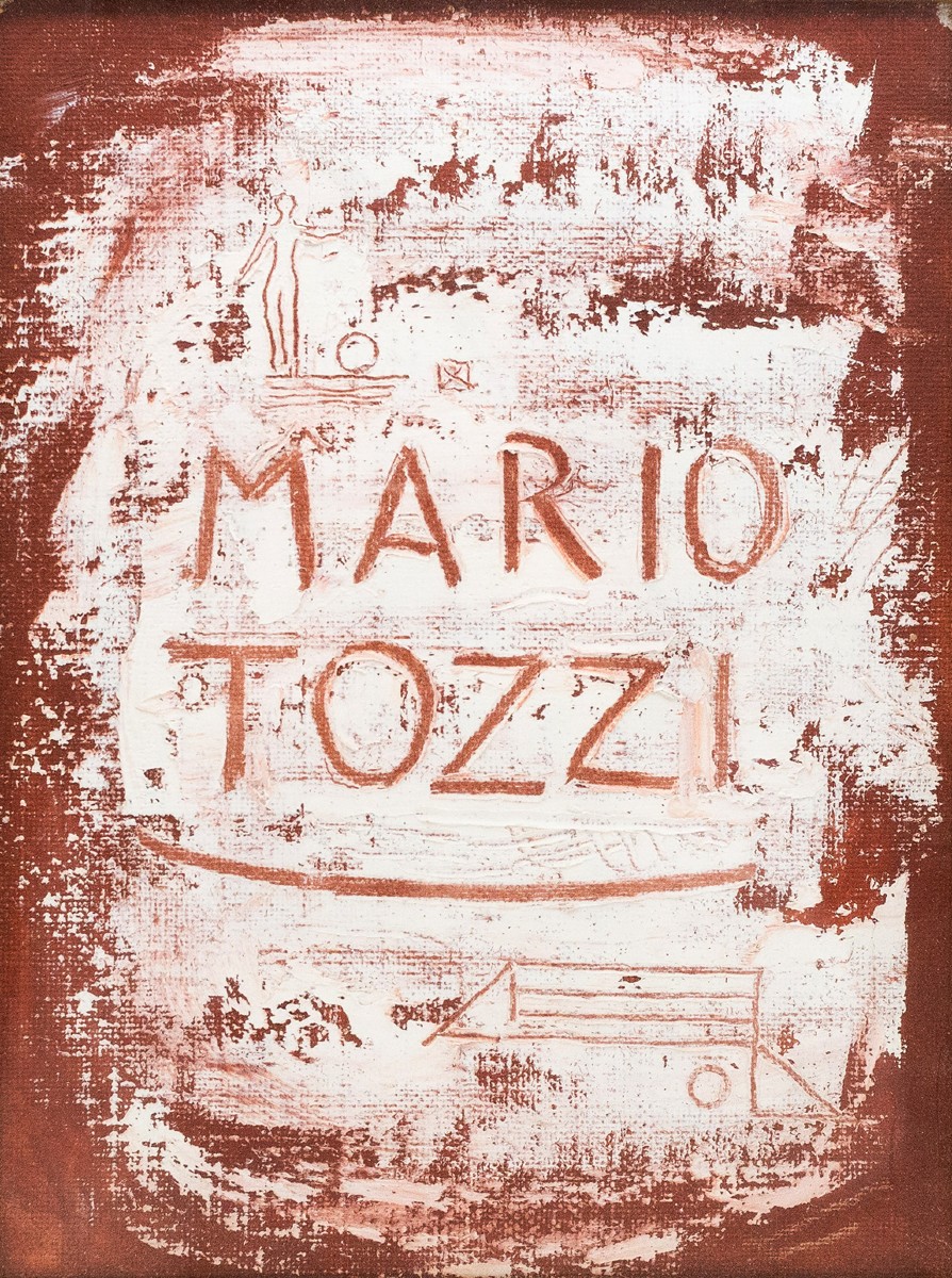 Mario Tozzi, « La Signature », huile sur toile, XXe siècle