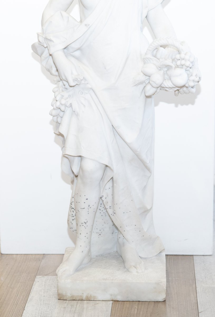 Carrara Marble Sculpture, Late 19th – Early 20th Century-photo-2