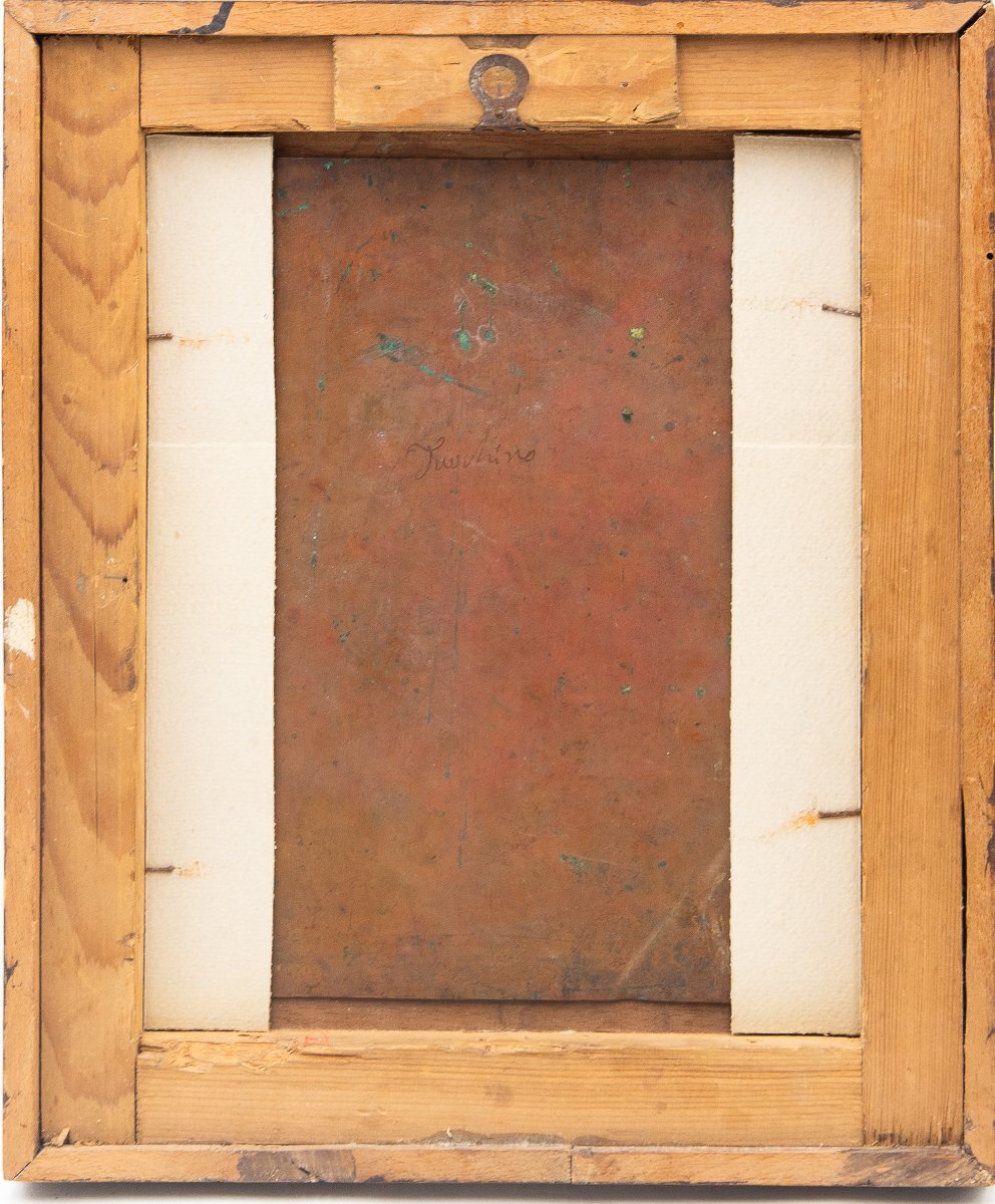 « Salvator Mundi »  Huile sur cuivre, XVIIe siècle-photo-4