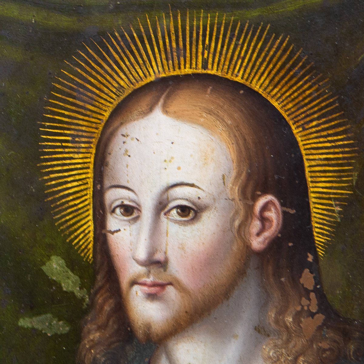 « Salvator Mundi »  Huile sur cuivre, XVIIe siècle-photo-2