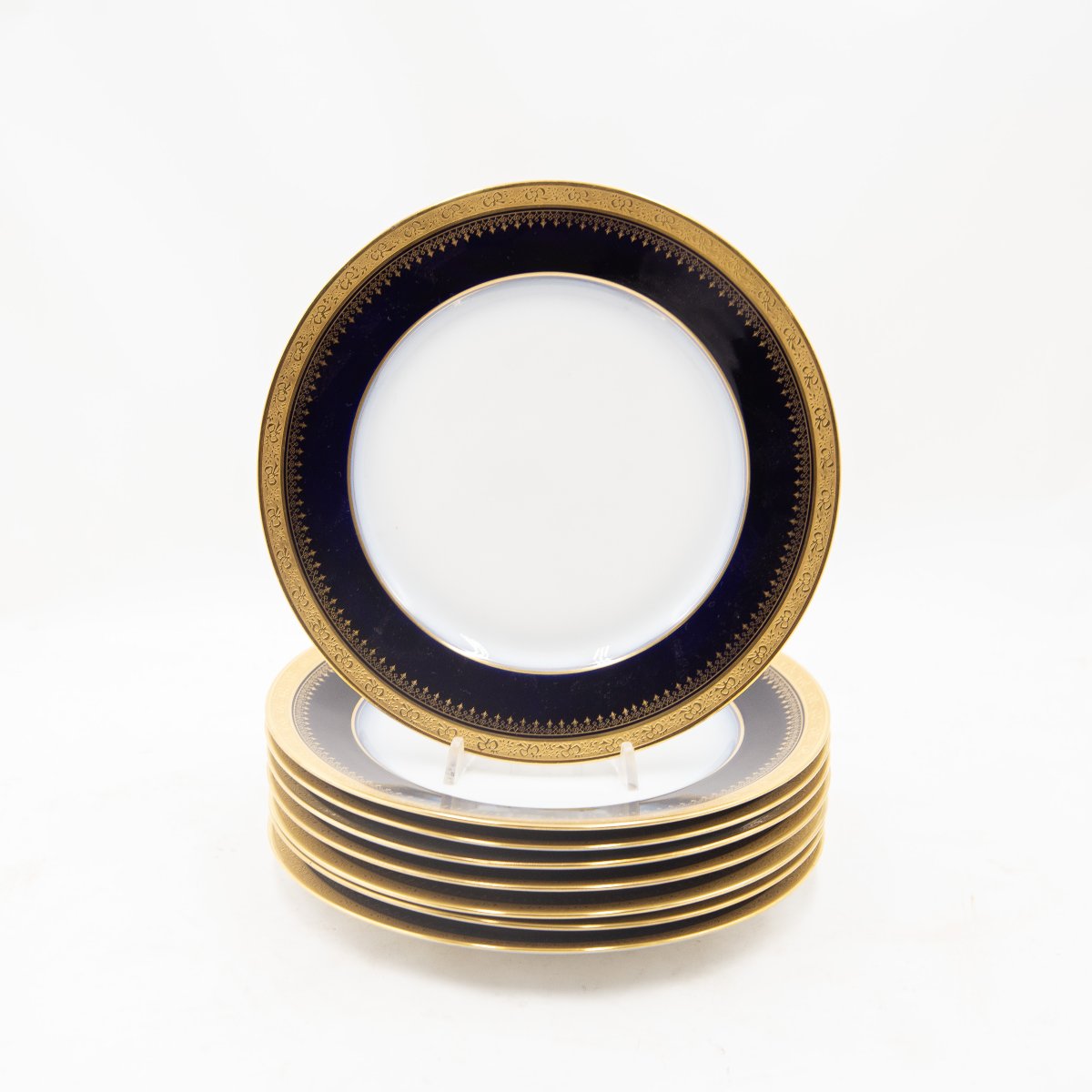 Service de table Limoges « Bleu cobalt et or », XXe siècle-photo-2