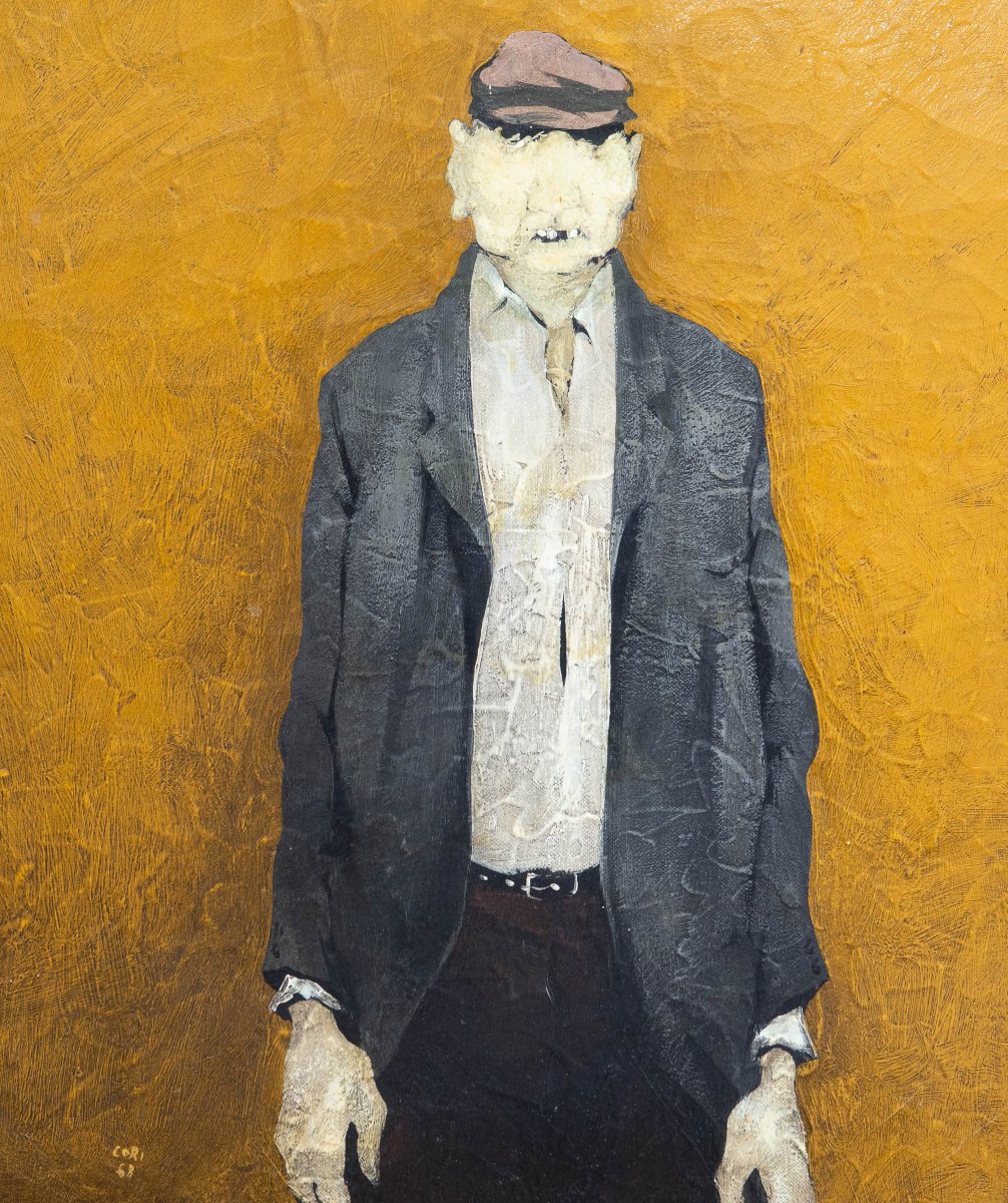 Giancarlo Cori – “after The Flood,” Oil On Canvas, Signed, 1968-photo-3