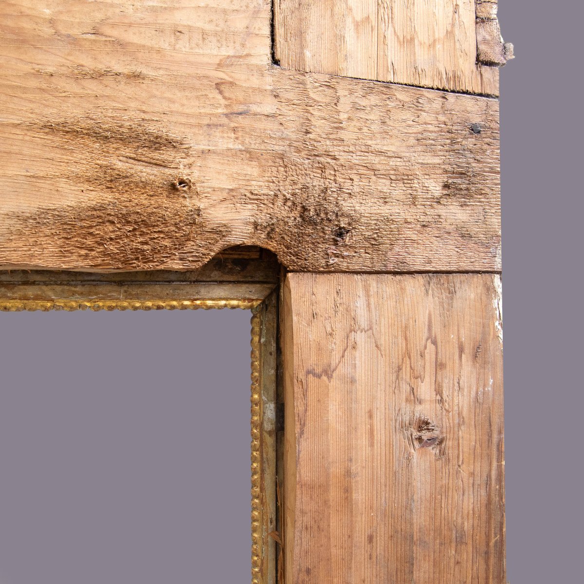  Cadre néoclassique en bois laqué, XVIIIe siècle-photo-7