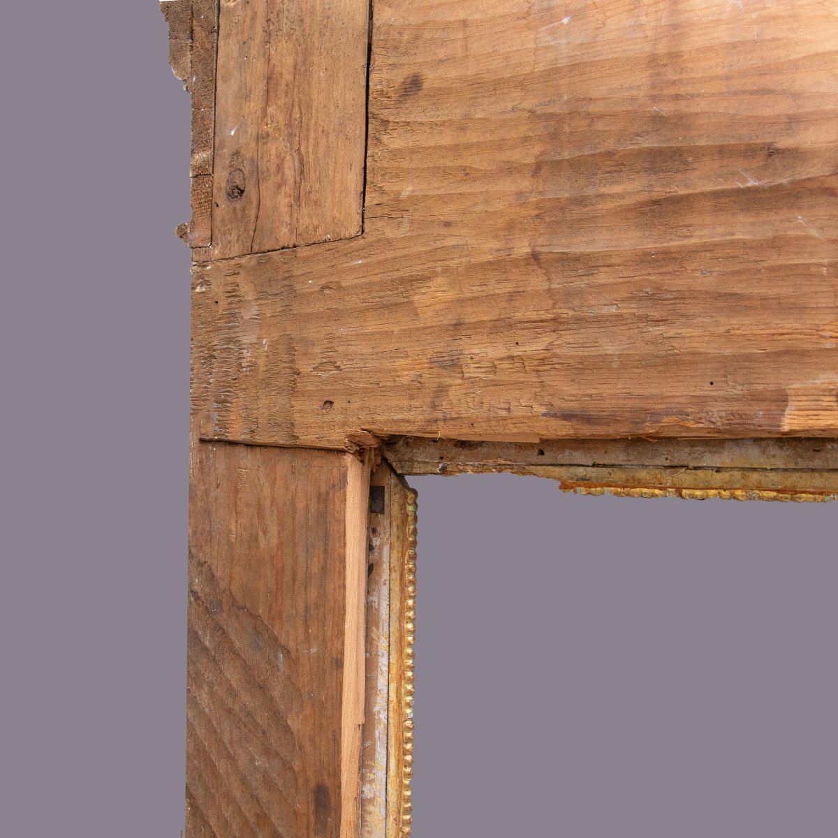  Cadre néoclassique en bois laqué, XVIIIe siècle-photo-8
