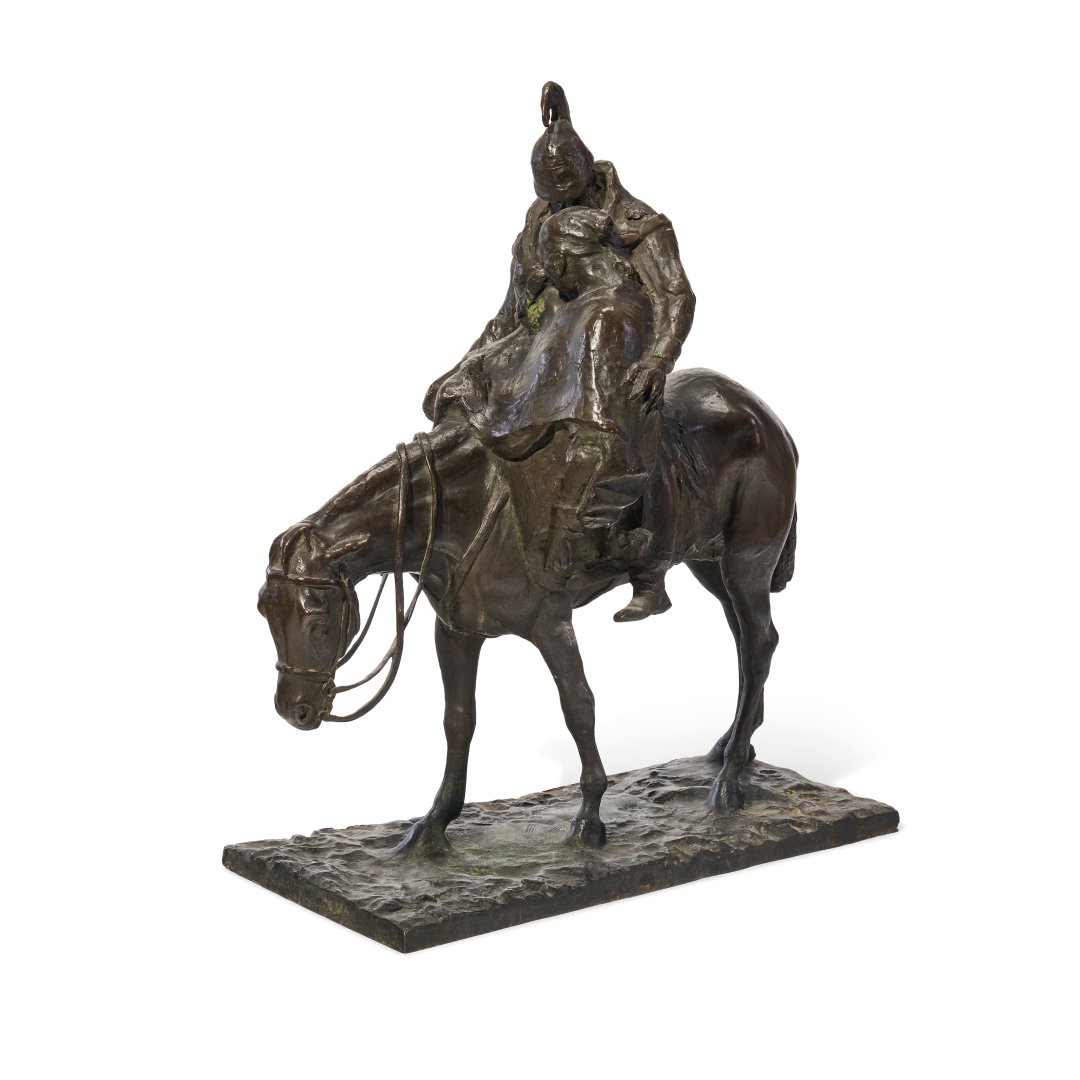 Riccardo Ripamonti, "knight," Signed, Early 20th Century-photo-2