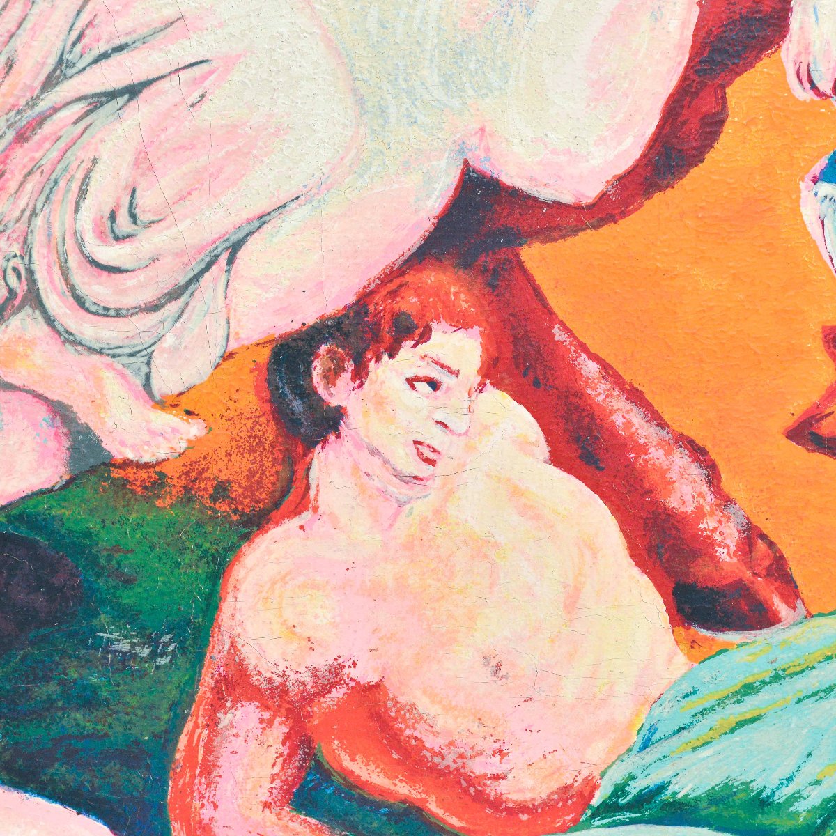 Aligi Sassu, « La Battaglia », sérigraphie multimatière, signée, XXe siècle-photo-5