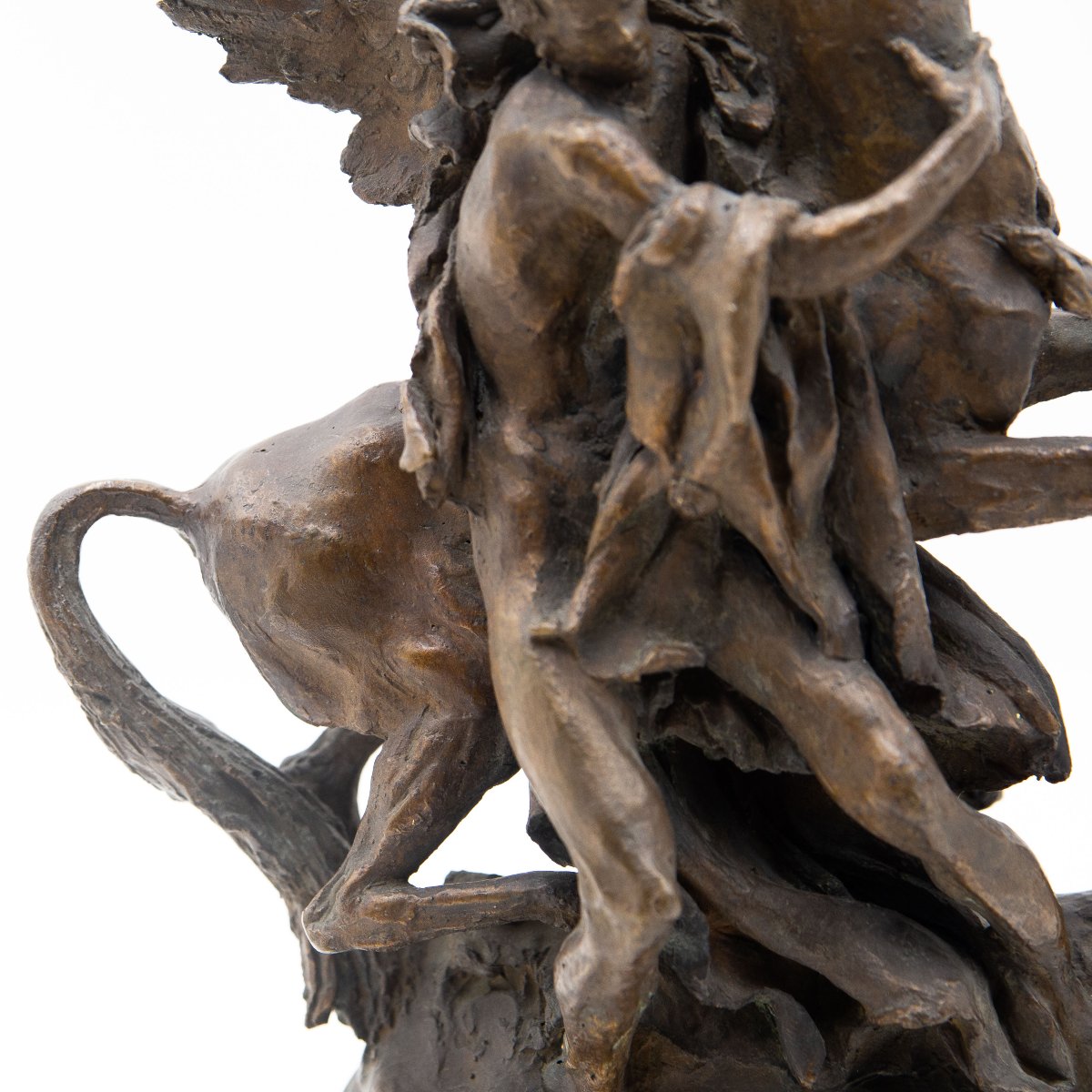 Nando Conti, « Persée et Pégase », en bronze, signé, XXe siècle-photo-5