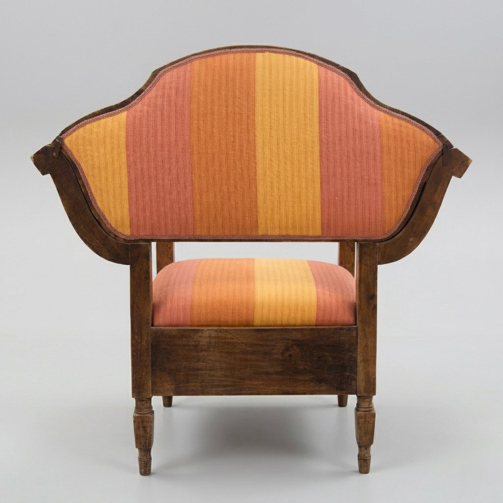 Fauteuil en noyer, originaire du Piémont, style Louis XVI, vers 1780-photo-4