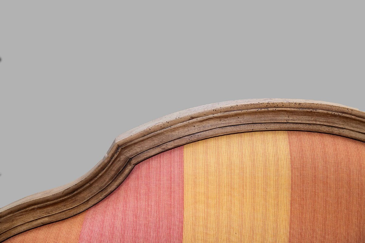 Fauteuil en noyer, originaire du Piémont, style Louis XVI, vers 1780-photo-3