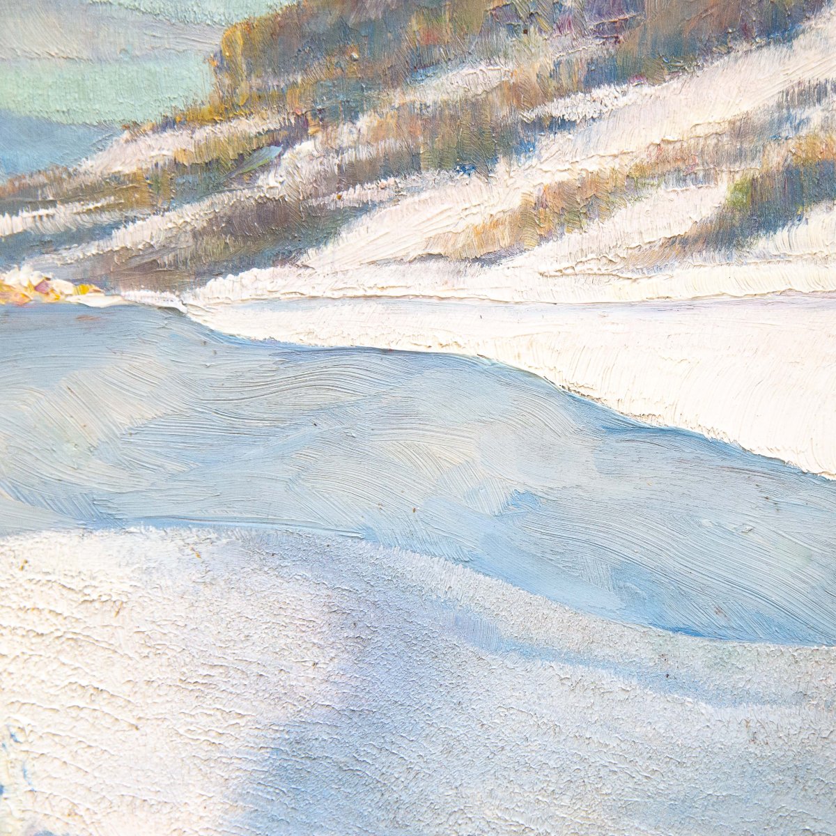 Angelo Abrate, "returning From Monginevro," Oil On Panel, Signed, 1925-photo-4