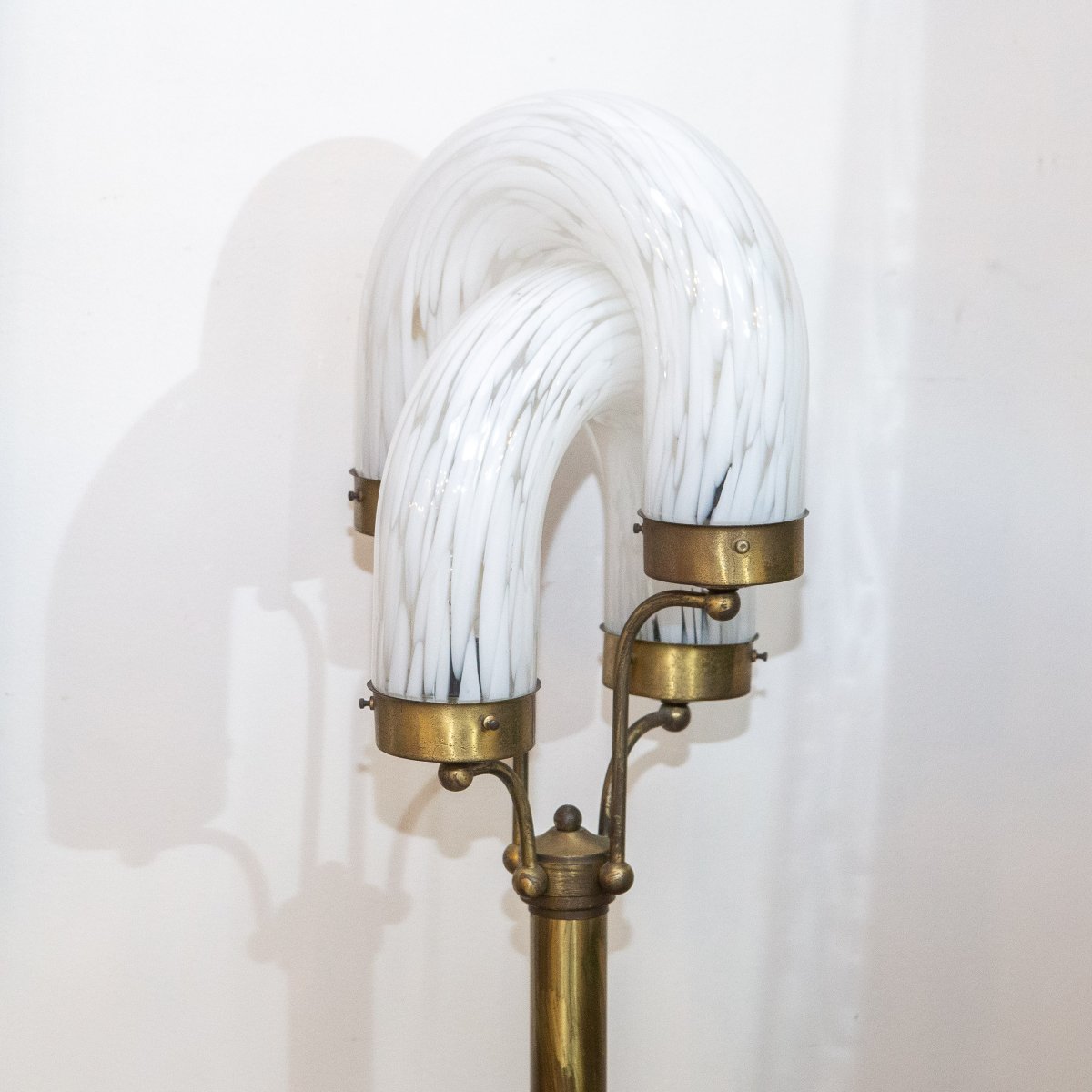  Aldo Nason pour Mazzega, laiton et verre de Murano, années 70-photo-1