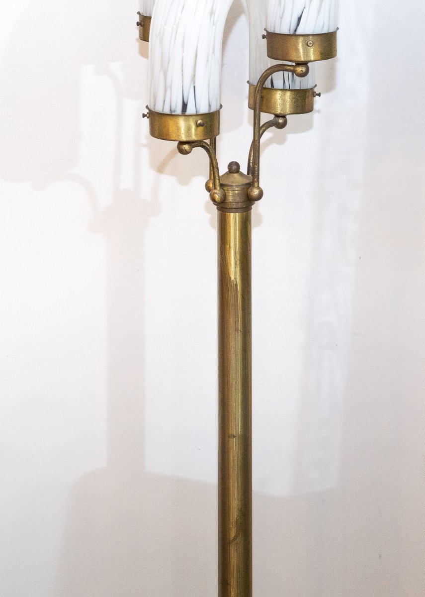  Aldo Nason pour Mazzega, laiton et verre de Murano, années 70-photo-3