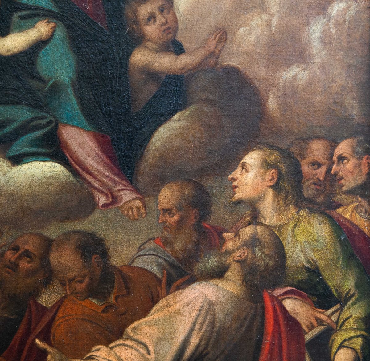 « L'Assomption de la Vierge », huile sur toile, XVIIIe siècle-photo-7