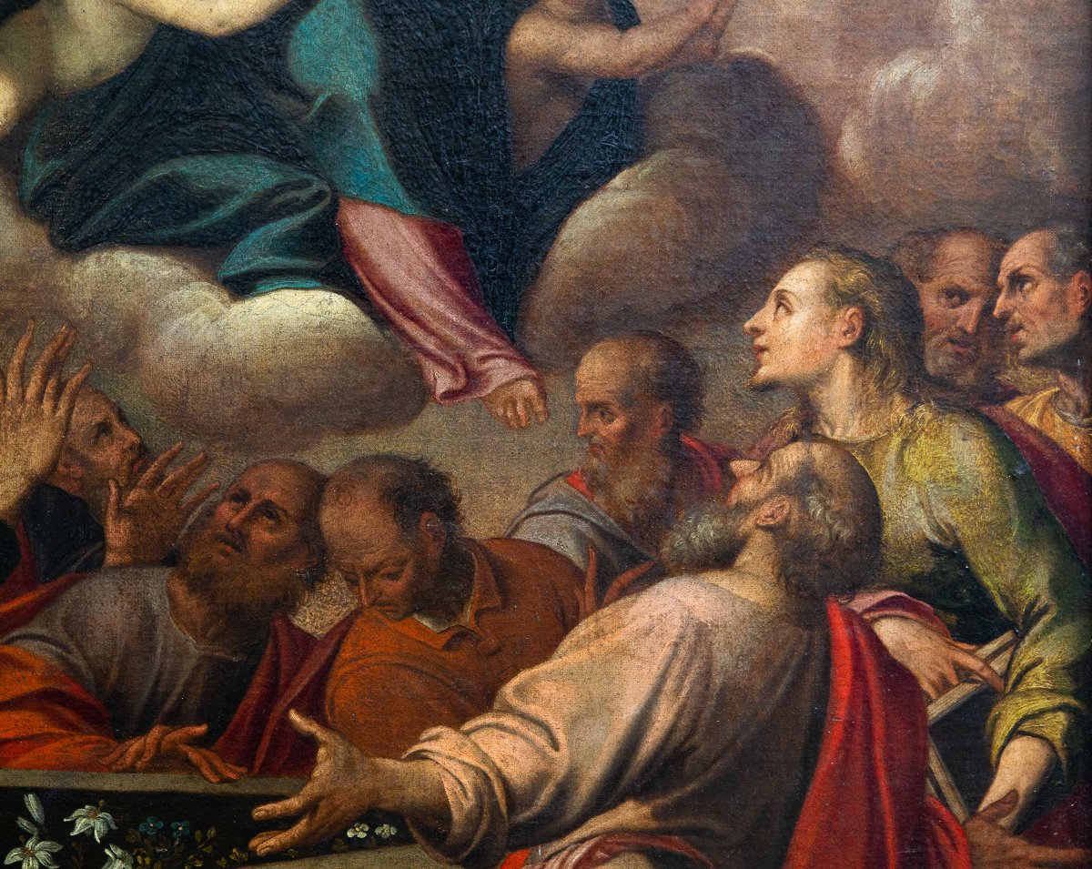 « L'Assomption de la Vierge », huile sur toile, XVIIIe siècle-photo-8
